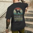 Coolest Poodle Daddy Ever Father's Day Dad メンズTシャツ バックプリント 彼への贈り物