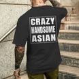 Crazy Handsome アジアンファニーtシャツ メンズTシャツ バックプリント 彼への贈り物