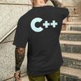 Cプログラマーティー コンピューター開発者 メンズTシャツ バックプリント 彼への贈り物