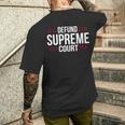Defundupreme Court 政治的声明 長袖tシャツ メンズTシャツ バックプリント 彼への贈り物
