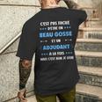 Départ Métieruper Adjudant Humour Beau Gosse Adjudant T-shirt imprimé au dos Cadeaux pour lui