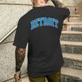 Detroit Throwback Classic メンズTシャツ バックプリント 彼への贈り物