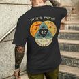 Don't Panic Life Universe Everything 42F 宇宙愛好家 メンズTシャツ バックプリント 彼への贈り物