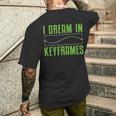 I Dream In Keyframes おもしろモーショングラフィックデザイナー アニメーター メンズTシャツ バックプリント 彼への贈り物