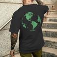 Earth Dayave Our Planet Climate Change 地球儀 世界地図 メンズTシャツ バックプリント 彼への贈り物