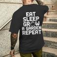 Eatleep Grow A Garden Repeat 面白い ガーデニング ゲーム メンズTシャツ バックプリント 彼への贈り物