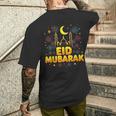 Eid Mubarak メンズTシャツ バックプリント 彼への贈り物