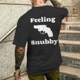Feelingnubby Revolver Pistol スナブノーズ スナブノーズ メンズTシャツ バックプリント 彼への贈り物
