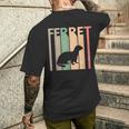 Ferret フェレット メンズTシャツ バックプリント 彼への贈り物