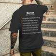 Fun Doctor Definition 医師シャツ 外科医へのギフトに メンズTシャツ バックプリント 彼への贈り物