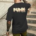 Funk ファンク、ソウル、ジャズ&ヒップホップミュージック ファン向け メンズTシャツ バックプリント 彼への贈り物