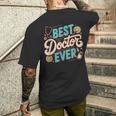 Doctor Memes テキスト Doctors Best Doctor Ever メンズTシャツ バックプリント 彼への贈り物