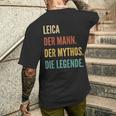 German First Name Leica メンズTシャツ バックプリント 彼への贈り物