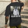 Tuff Pigeon Doctor 2026 New Brainrot Meme Kid Aiジョーク メンズTシャツ バックプリント 彼への贈り物