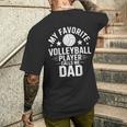 Giocatore Di Pallavolo Papà Pallavolo Divertente T-shirt da uomo con stampa posteriore Regalos para él