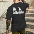 The Goldenfather ファニーゴールデンレトリバー お父さんシャツ メンズギフト メンズTシャツ バックプリント 彼への贈り物
