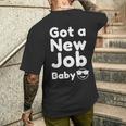 Got A New Job Baby 面白い 就職祝い メンズTシャツ バックプリント 彼への贈り物