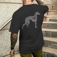 Greyhound I Love Greyhounds メンズTシャツ バックプリント 彼への贈り物