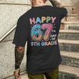 Happy 67th Day Of 5th Grade Ice Cream Drip 67 Days Kids Men's Back Print T-Shirt Gifts for Him