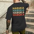 Haruka 遥 メンズTシャツ バックプリント 彼への贈り物