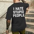 I Hatetupid People ayingarcastic Novelty メンズTシャツ バックプリント 彼への贈り物