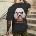 I Havetandardsファニースタンダードプードル愛好家デザイン メンズTシャツ バックプリント 彼への贈り物