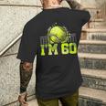 I'm 60 ラケット スポーツ テニス 選手 大人 還暦 メンズTシャツ バックプリント 彼への贈り物