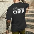 メンズ I'm The Chef クッキングハット フードクッキング シェフ キッチン フードクック メンズTシャツ バックプリント 彼への贈り物