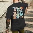 I'm Going To Be A Bigister パステルセレブレーションのお知らせ メンズTシャツ バックプリント 彼への贈り物