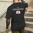 I'm Japanese Proud That I'm From Japan お土産 日本国旗 メンズTシャツ バックプリント 彼への贈り物