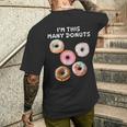 I'm Many Donuts 面白いドーナツフィットネス格言 メンズTシャツ バックプリント 彼への贈り物