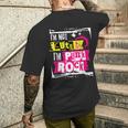 I'm Not Cute I'm Punk Rock パンクロッカー用 メンズTシャツ バックプリント 彼への贈り物