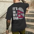 It's In My Dna ネパール ネパール国旗 指紋 メンズTシャツ バックプリント 彼への贈り物