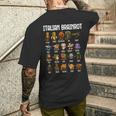 Italian Brainrot 面白いイタリアンブレインロットミームキャラクタ 長袖tシャツ メンズTシャツ バックプリント 彼への贈り物