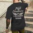 Italiano Papa Carabiniere Festa Del Papà Regalo Italiano T-shirt da uomo con stampa posteriore Regalos para él