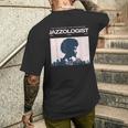Jazzologist ヴィンテージ ジャズ ミュージック ジャズ ファンク ソウル メンズTシャツ バックプリント 彼への贈り物