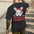 Joyeux Lapin Noël Mignonacances T-shirt imprimé au dos Cadeaux pour lui