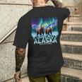 Juneau Alaska Bear Northern Lights Men's T-shirt Back Print Funny Gifts