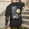Just Let It Go やる気を起こさせるインスピレーションを与えるギフト 男女兼用 メンズTシャツ バックプリント 彼への贈り物