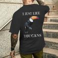 I Just Like Toucans Bird Animal Park オオハシ メンズTシャツ バックプリント 彼への贈り物
