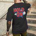 Keep Calm And Hold On コスチューム メンズTシャツ バックプリント 彼への贈り物