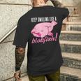 Keepmiling Like A Blobfish デザイン ブログフィッシュファン向け メンズTシャツ バックプリント 彼への贈り物