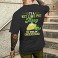 Key Lime Pie Thing レモンパイ デザート タルト フロリダパイ 長袖tシャツ メンズTシャツ バックプリント 彼への贈り物