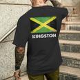 Kingston Jamaica Flag Jersey メンズTシャツ バックプリント 彼への贈り物