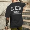 Lee Massachusetts Ma ビンテージ スポーツ 確立されたデザイン 長袖tシャツ メンズTシャツ バックプリント 彼への贈り物