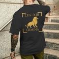 Legio Xiii 双子座ライオンエンブレム ローマ軍 メンズTシャツ バックプリント 彼への贈り物