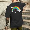 Lgbtプライドレインボー メンズTシャツ バックプリント 彼への贈り物