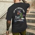 Life Is A Monkey Bike クラシック ブリットモッド メンズTシャツ バックプリント 彼への贈り物