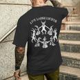 Live Laugh Lucifer ホラー サタン 悪魔 悪魔 悪魔 ヤギ メンズTシャツ バックプリント 彼への贈り物