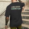 Long Beach Ca メンズTシャツ バックプリント 彼への贈り物